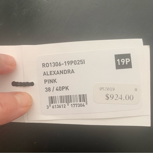 NWT ISABEL MARANT Alexandra Silk Pink Floral Print Midi Wrap Dress Pleated 38/6 - Picture 6 of 16